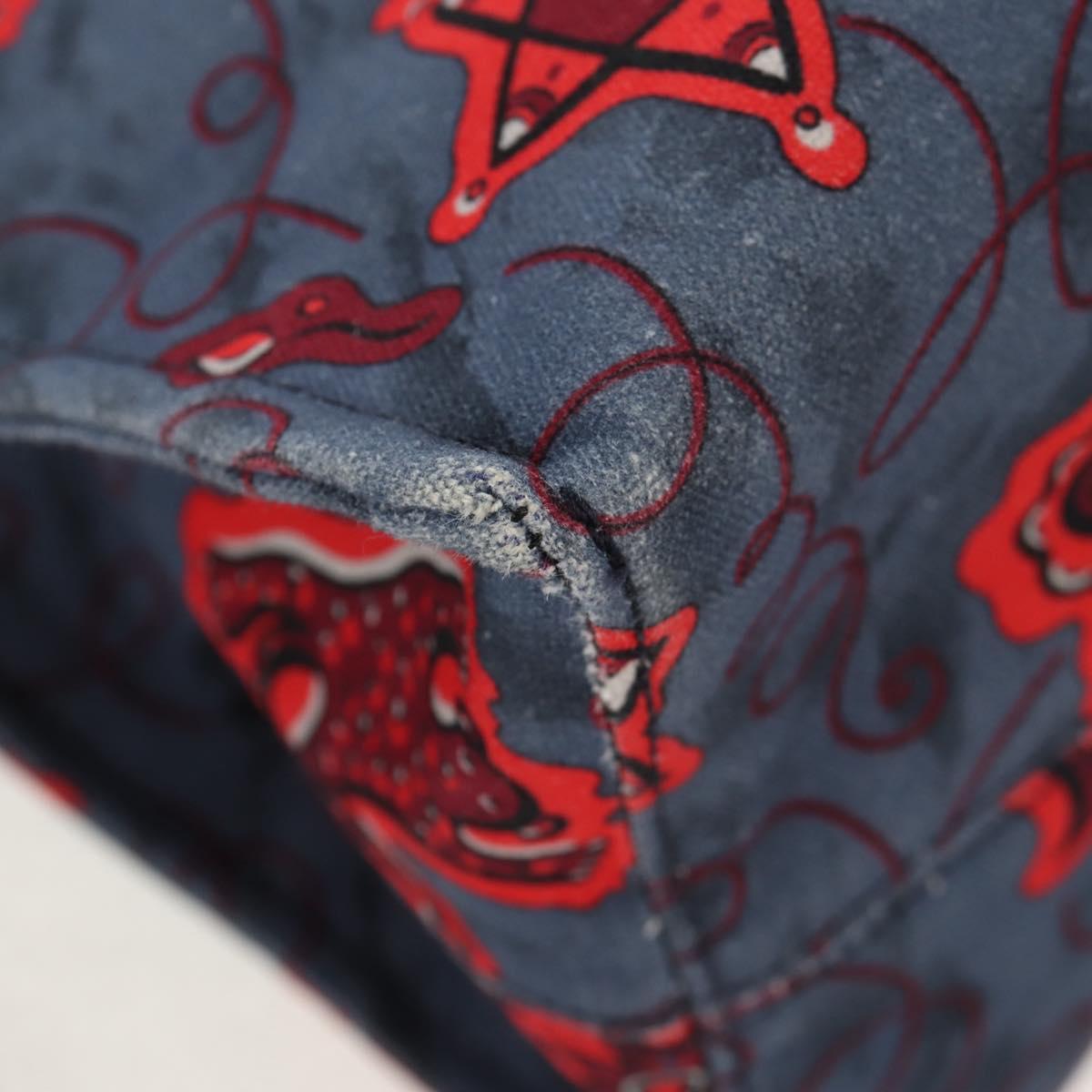 LOEWE Anagram Cushion Paula's Tote Bag Canvas Red Auth BA7691V