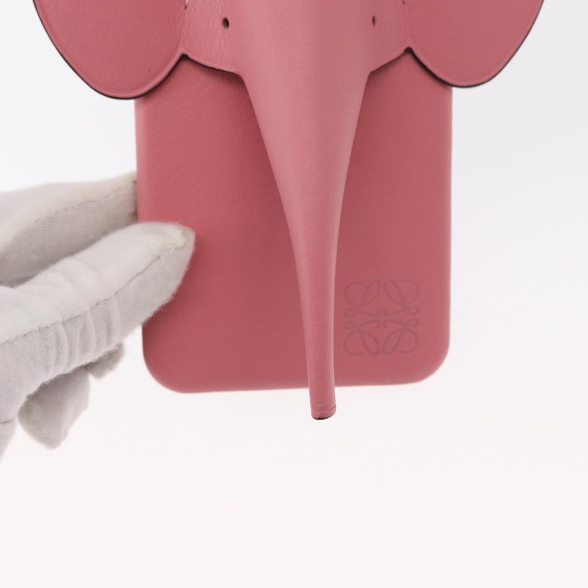 LOEWE iPhone XS Case Leather Pink Auth BA7693