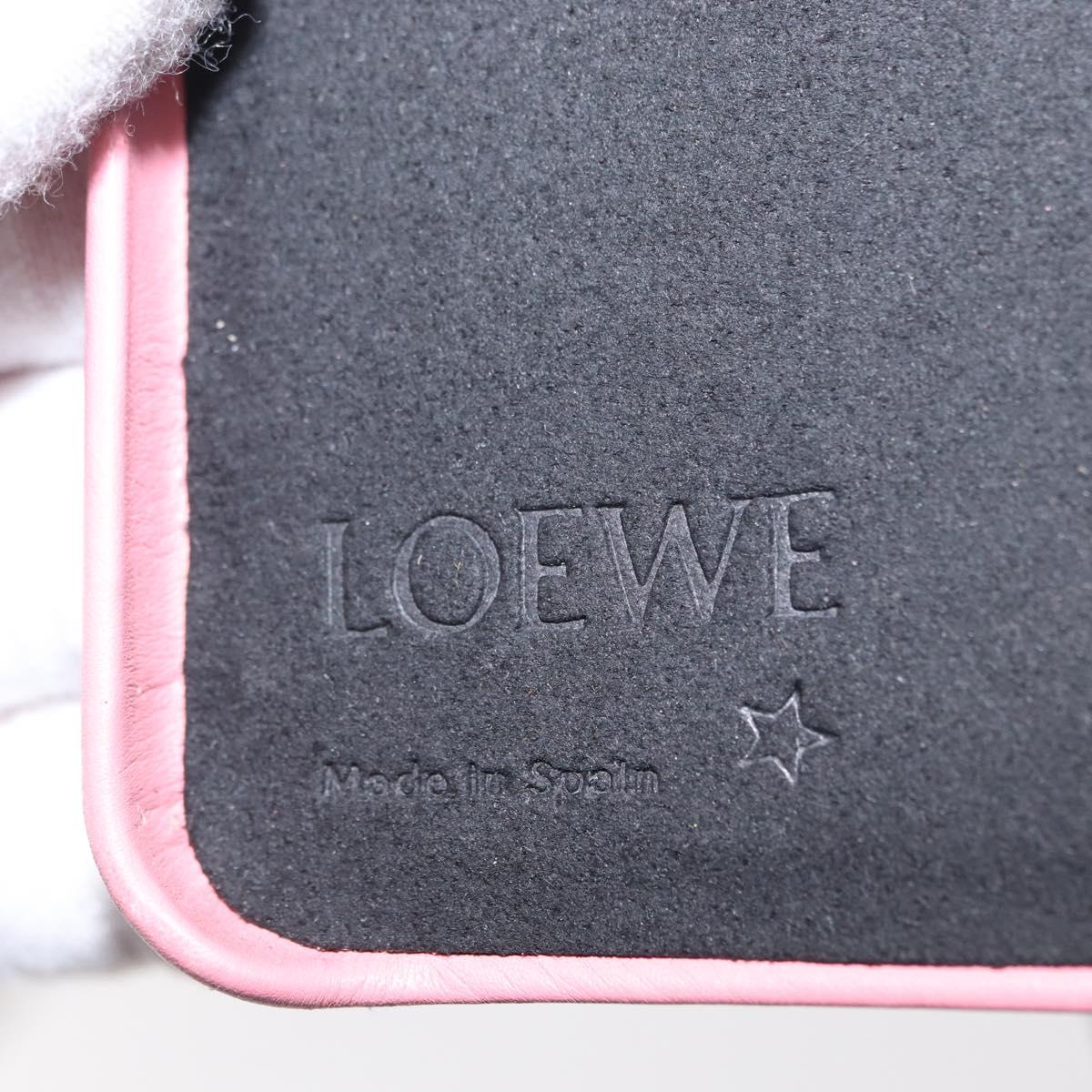 LOEWE iPhone XS Case Leather Pink Auth BA7693