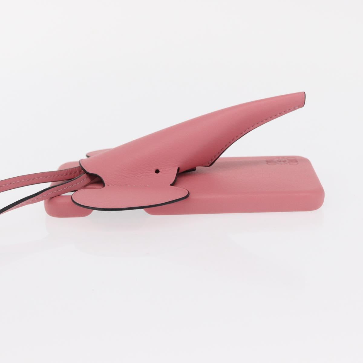 LOEWE iPhone XS Case Leather Pink Auth BA7693