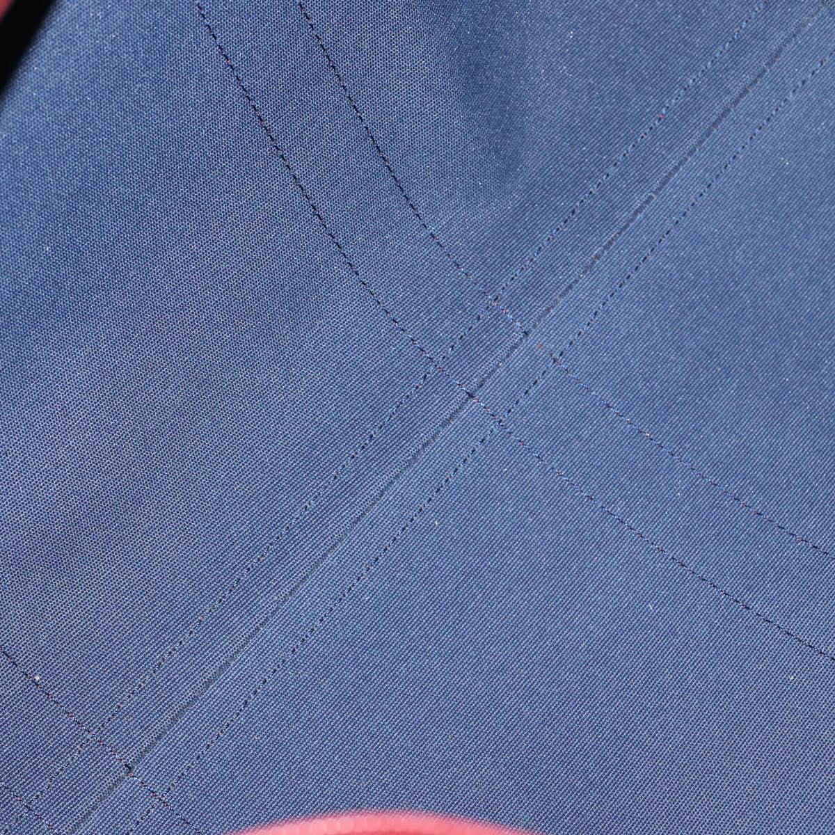 Christian Dior Trotter Canvas Boston Bag PVC Red Gold Auth BA7700