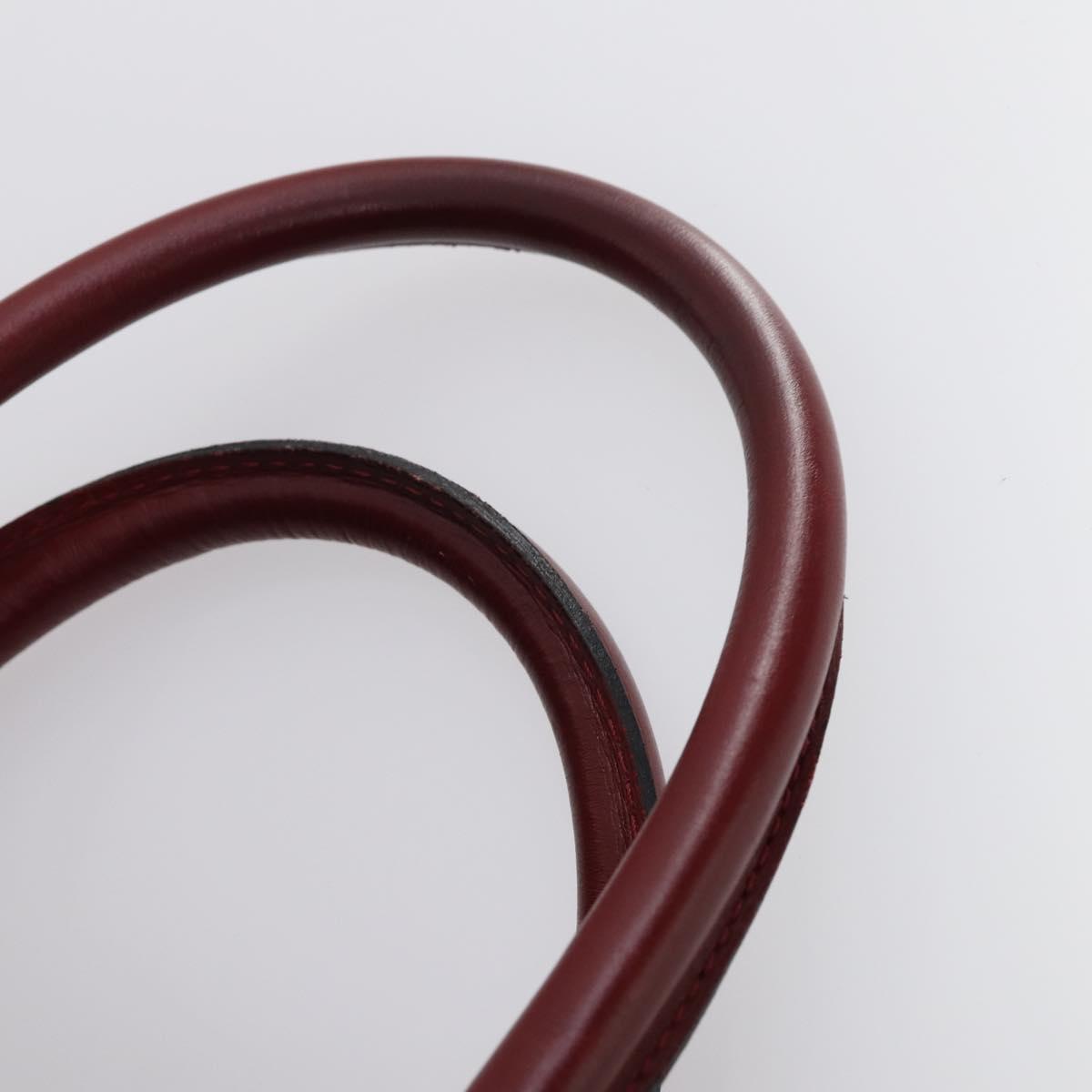 Christian Dior Trotter Canvas Boston Bag PVC Red Gold Auth BA7700