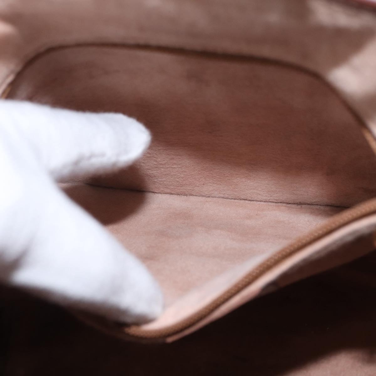 Burberrys Nova Check Shoulder Bag PVC Beige Gold Auth BA7703