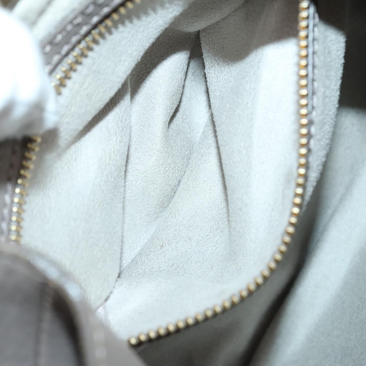 Jimmy Choo Studs Backpack Leather Beige Gold Auth BA7708