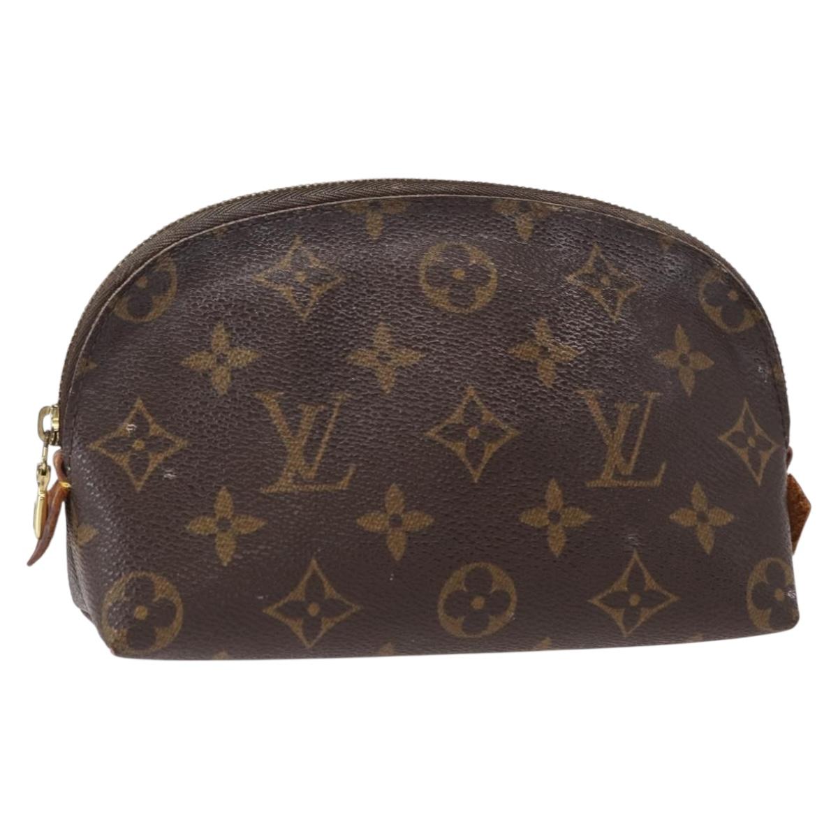 LOUIS VUITTON Monogram Pochette Cosmetic PM Cosmetic Pouch M47515 LV Auth BA7712