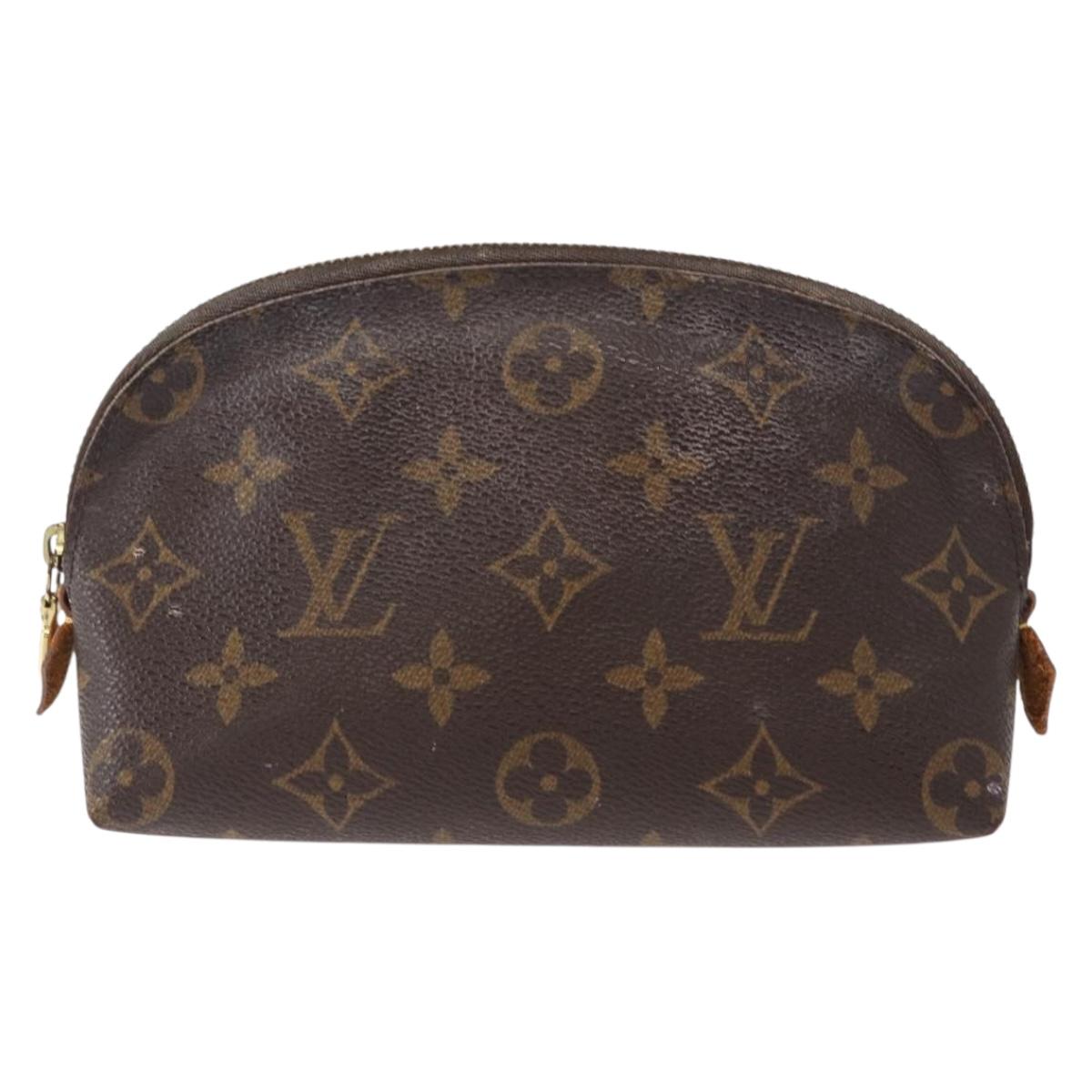 LOUIS VUITTON Monogram Pochette Cosmetic PM Cosmetic Pouch M47515 LV Auth BA7712