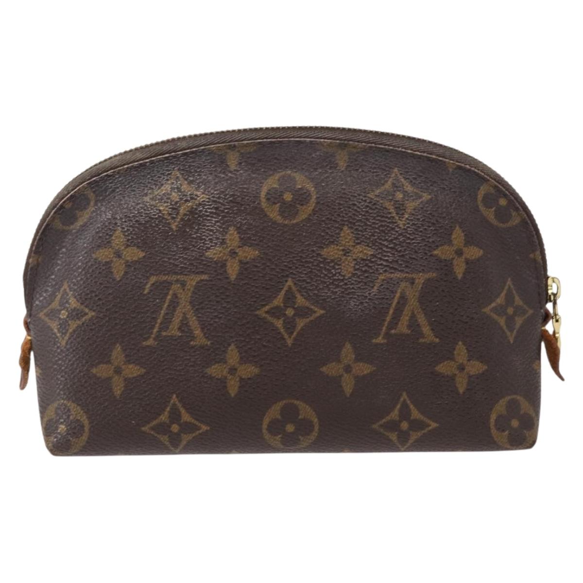 LOUIS VUITTON Monogram Pochette Cosmetic PM Cosmetic Pouch M47515 LV Auth BA7712