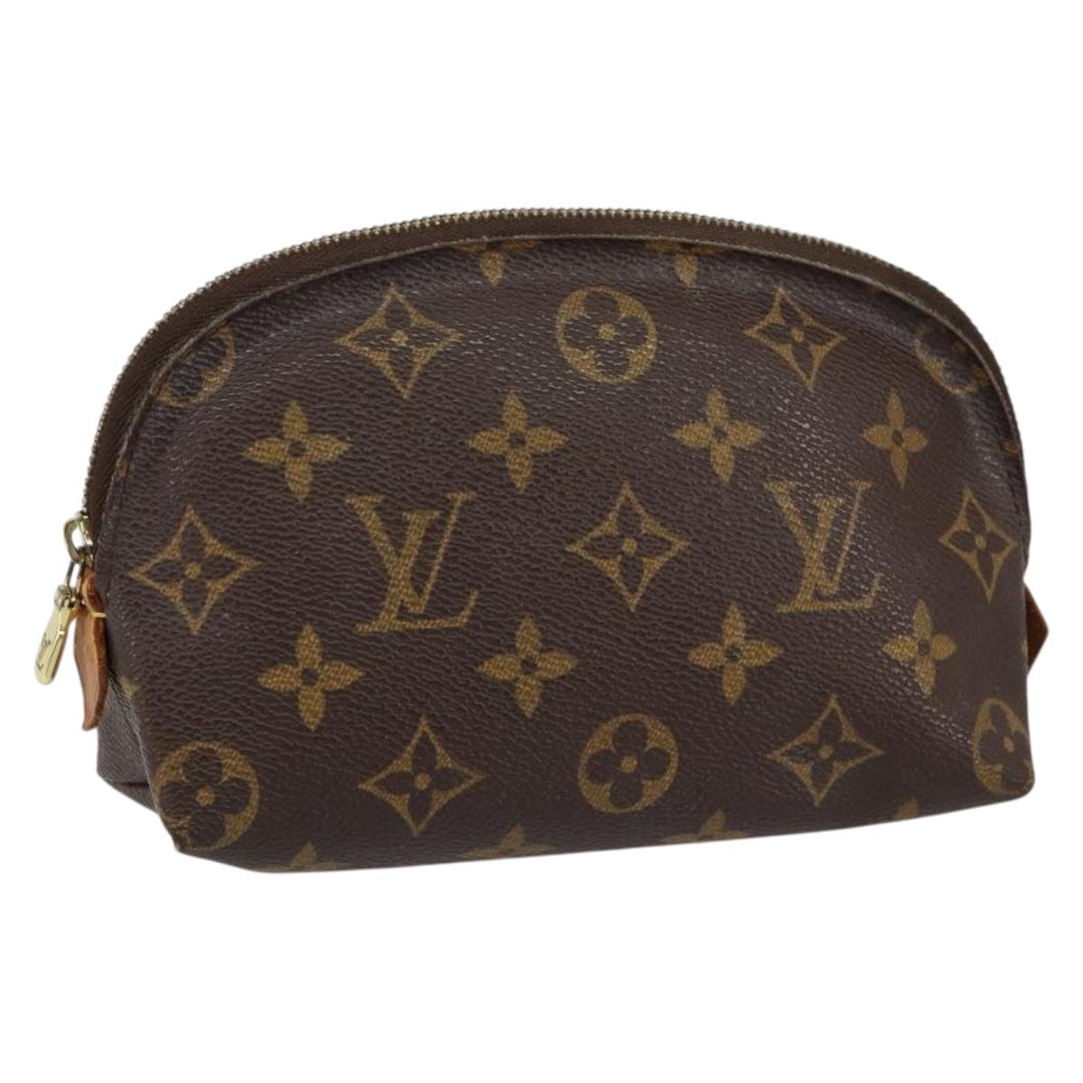 LOUIS VUITTON Monogram Pochette Cosmetic PM Cosmetic Pouch M47515 LV Auth BA7713