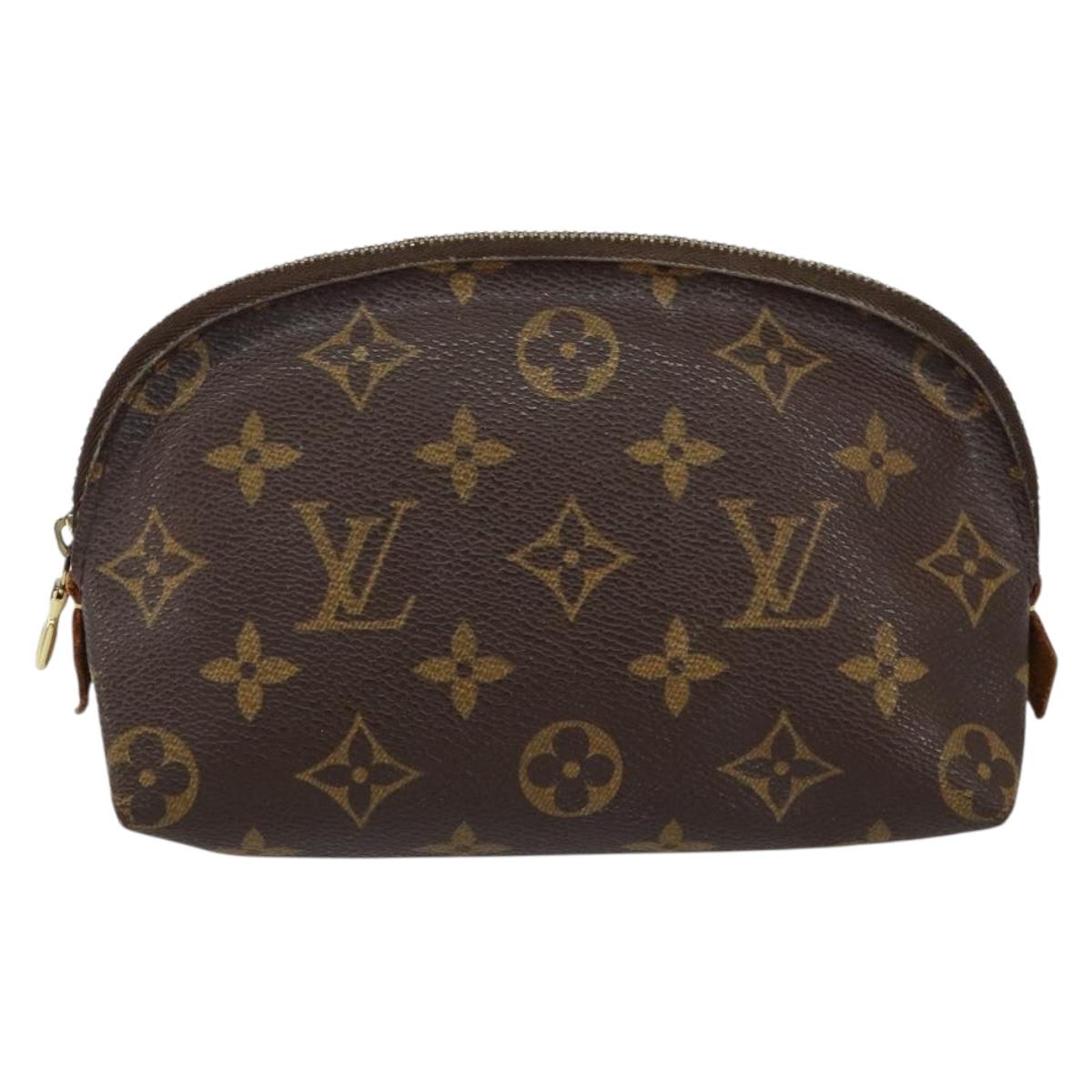 LOUIS VUITTON Monogram Pochette Cosmetic PM Cosmetic Pouch M47515 LV Auth BA7713