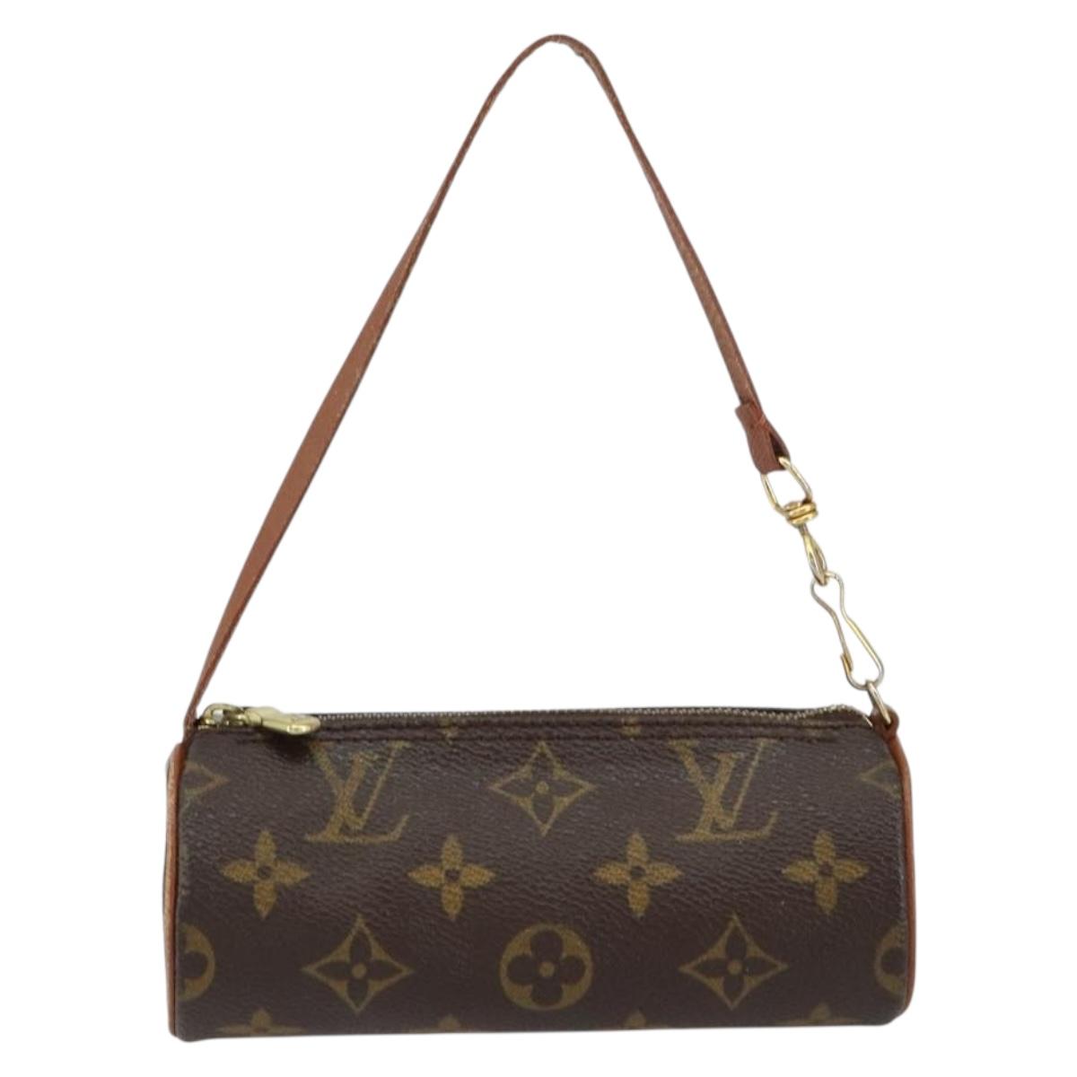 LOUIS VUITTON Monogram Papillon Pouch LV Auth BA7717