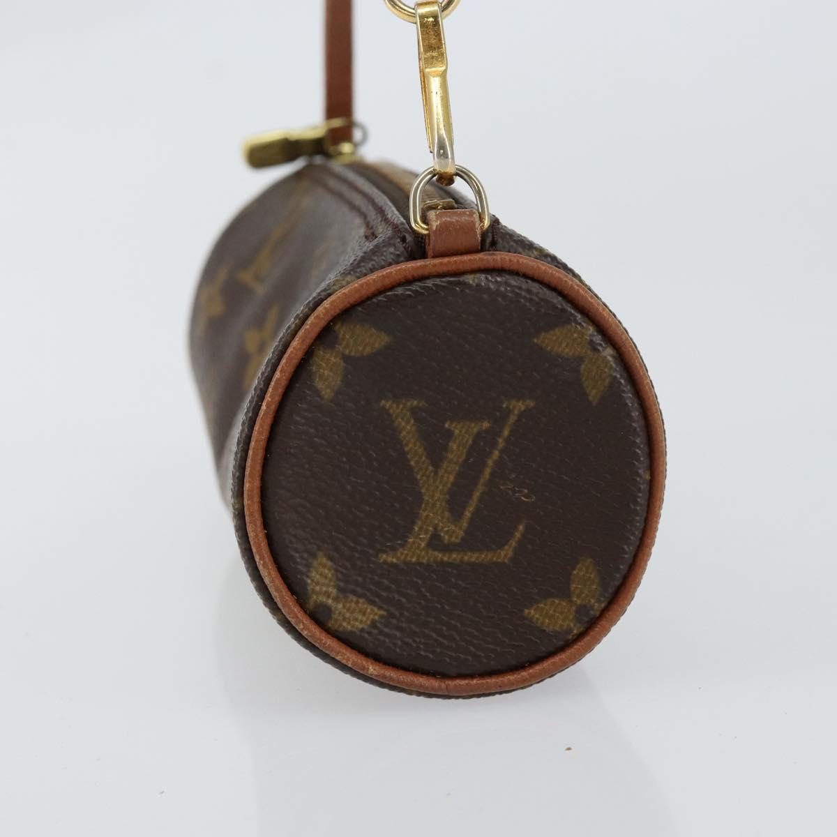 LOUIS VUITTON Monogram Papillon Pouch LV Auth BA7717