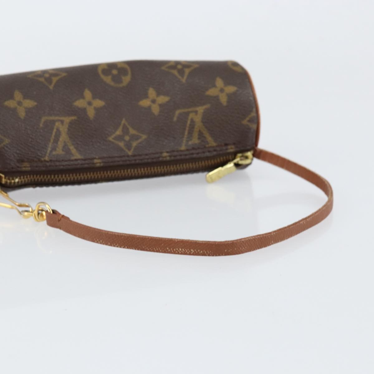LOUIS VUITTON Monogram Papillon Pouch LV Auth BA7717