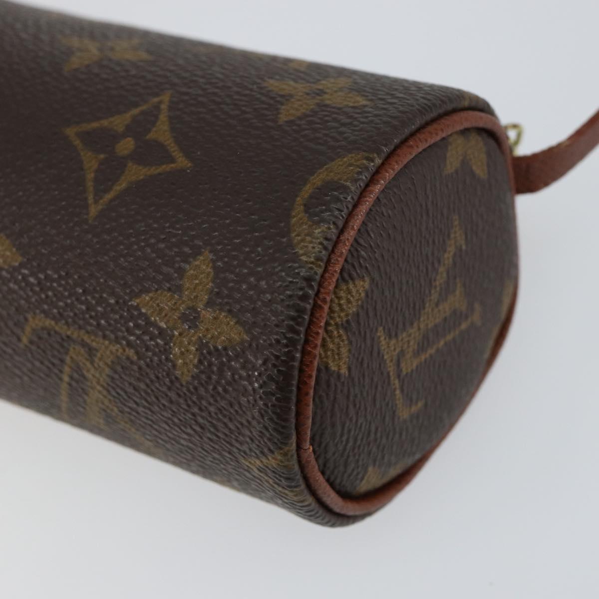 LOUIS VUITTON Monogram Papillon Pouch LV Auth BA7718