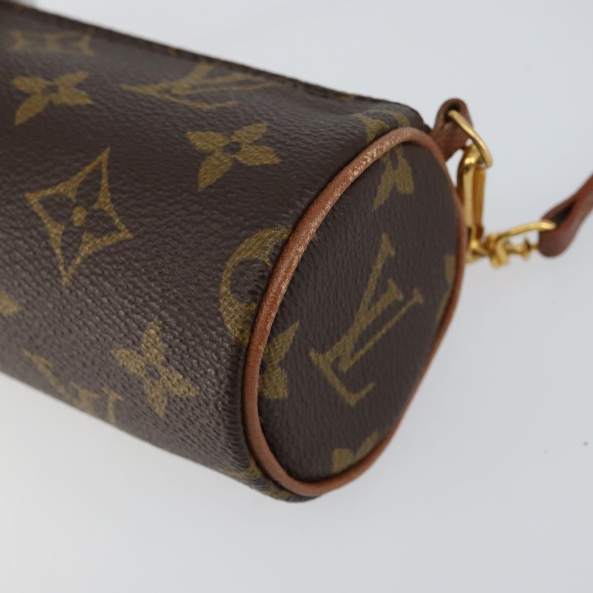 LOUIS VUITTON Monogram Papillon Pouch LV Auth BA7719