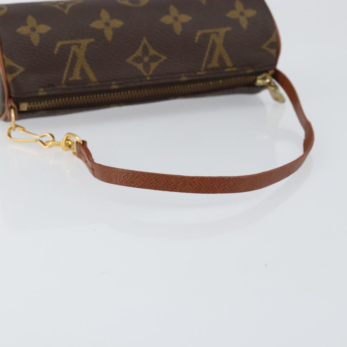 LOUIS VUITTON Monogram Papillon Pouch LV Auth BA7719