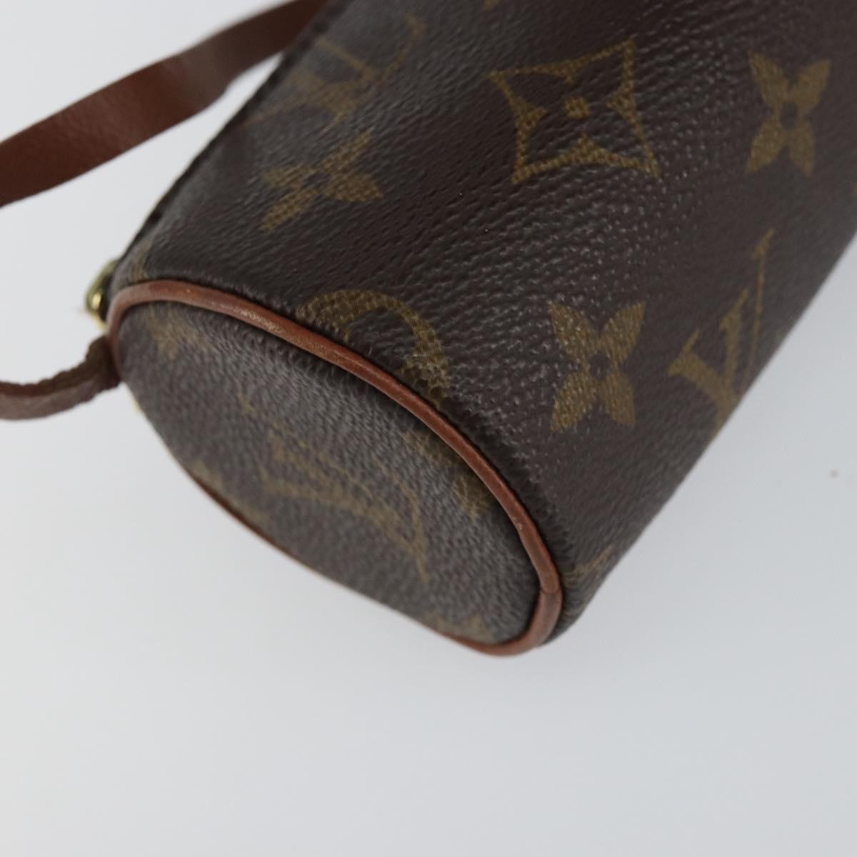 LOUIS VUITTON Monogram Papillon Pouch LV Auth BA7720