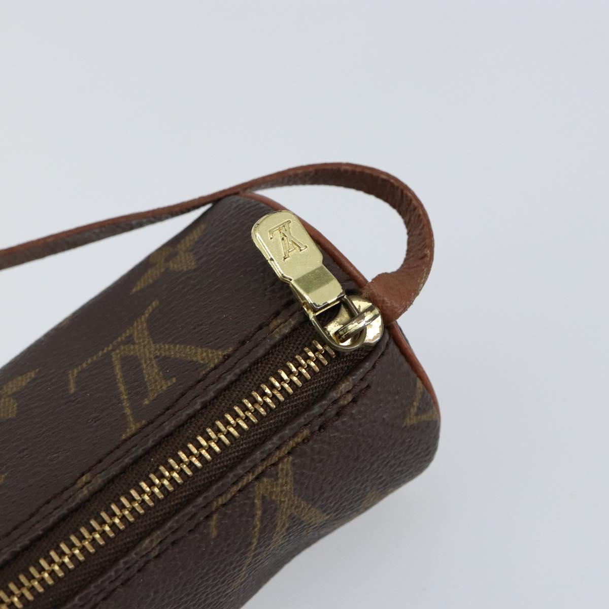 LOUIS VUITTON Monogram Papillon Pouch LV Auth BA7720