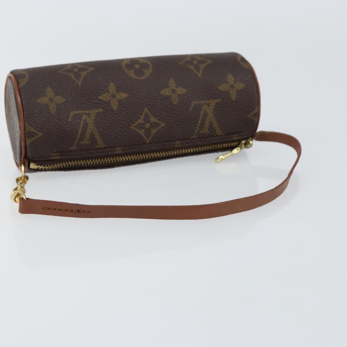 LOUIS VUITTON Monogram Papillon Pouch LV Auth BA7720