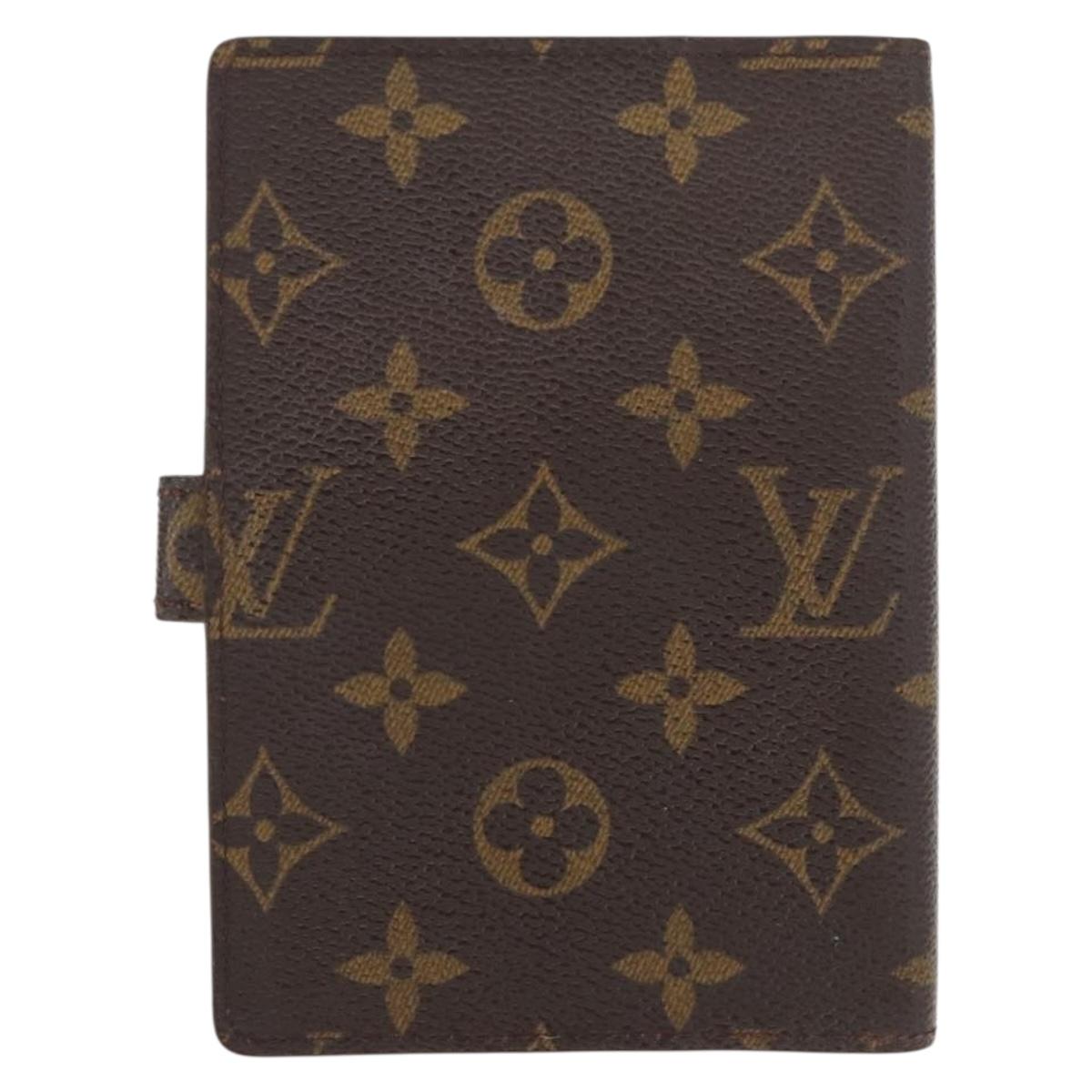 LOUIS VUITTON Monogram Agenda PM Day Planner Cover R20005 LV Auth BA7721