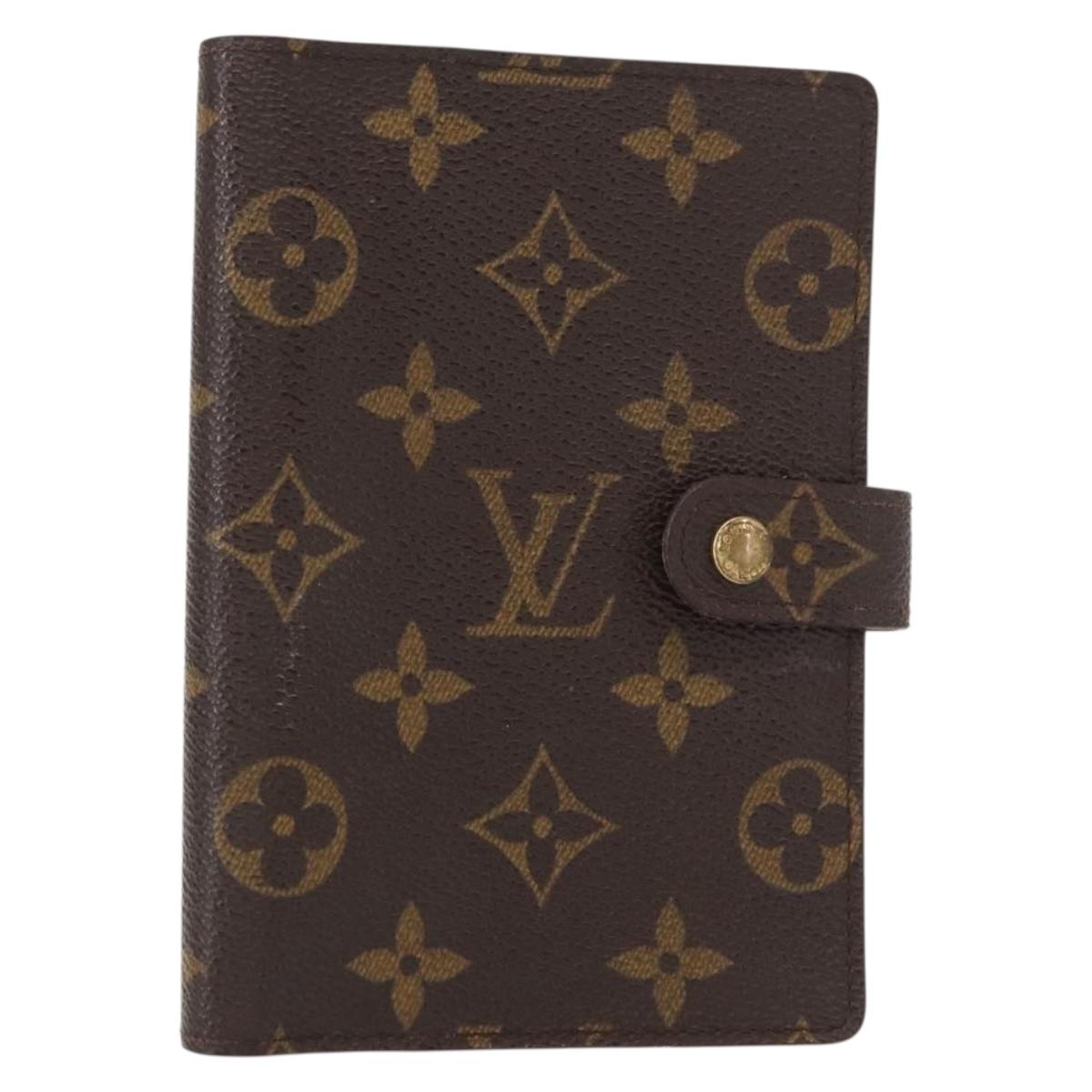 LOUIS VUITTON Monogram Agenda PM Day Planner Cover R20005 LV Auth BA7722