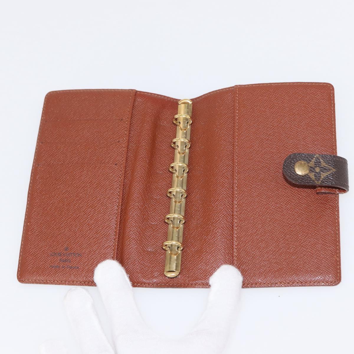 LOUIS VUITTON Monogram Agenda PM Day Planner Cover R20005 LV Auth BA7722