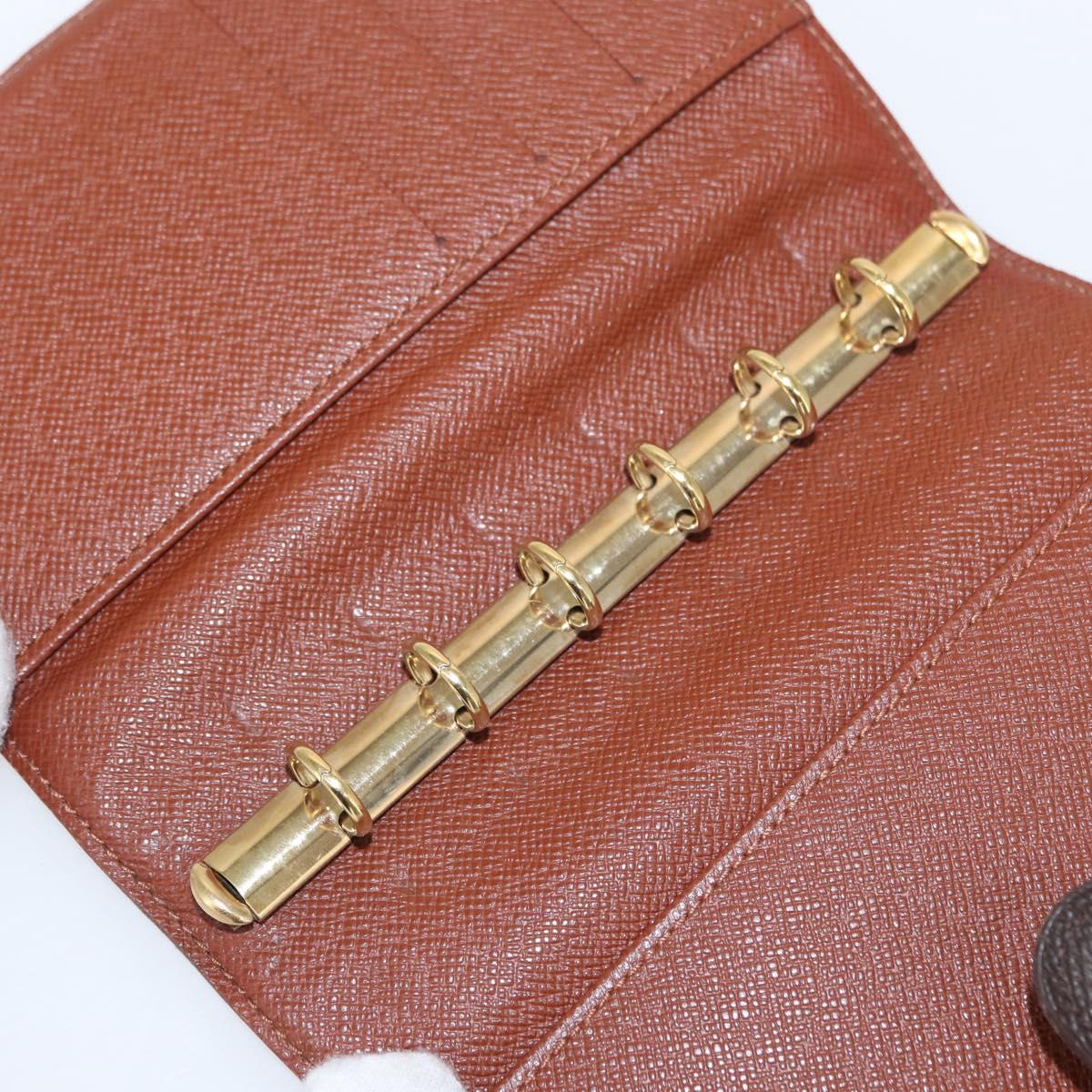 LOUIS VUITTON Monogram Agenda PM Day Planner Cover R20005 LV Auth BA7722