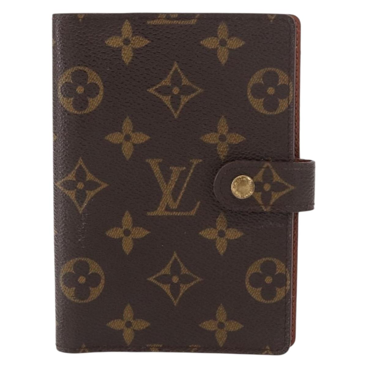 LOUIS VUITTON Monogram Agenda PM Day Planner Cover R20005 LV Auth BA7722