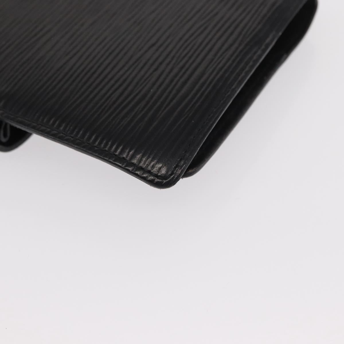 LOUIS VUITTON Epi Agenda PM Day Planner Cover Black R20052 LV Auth BA7724