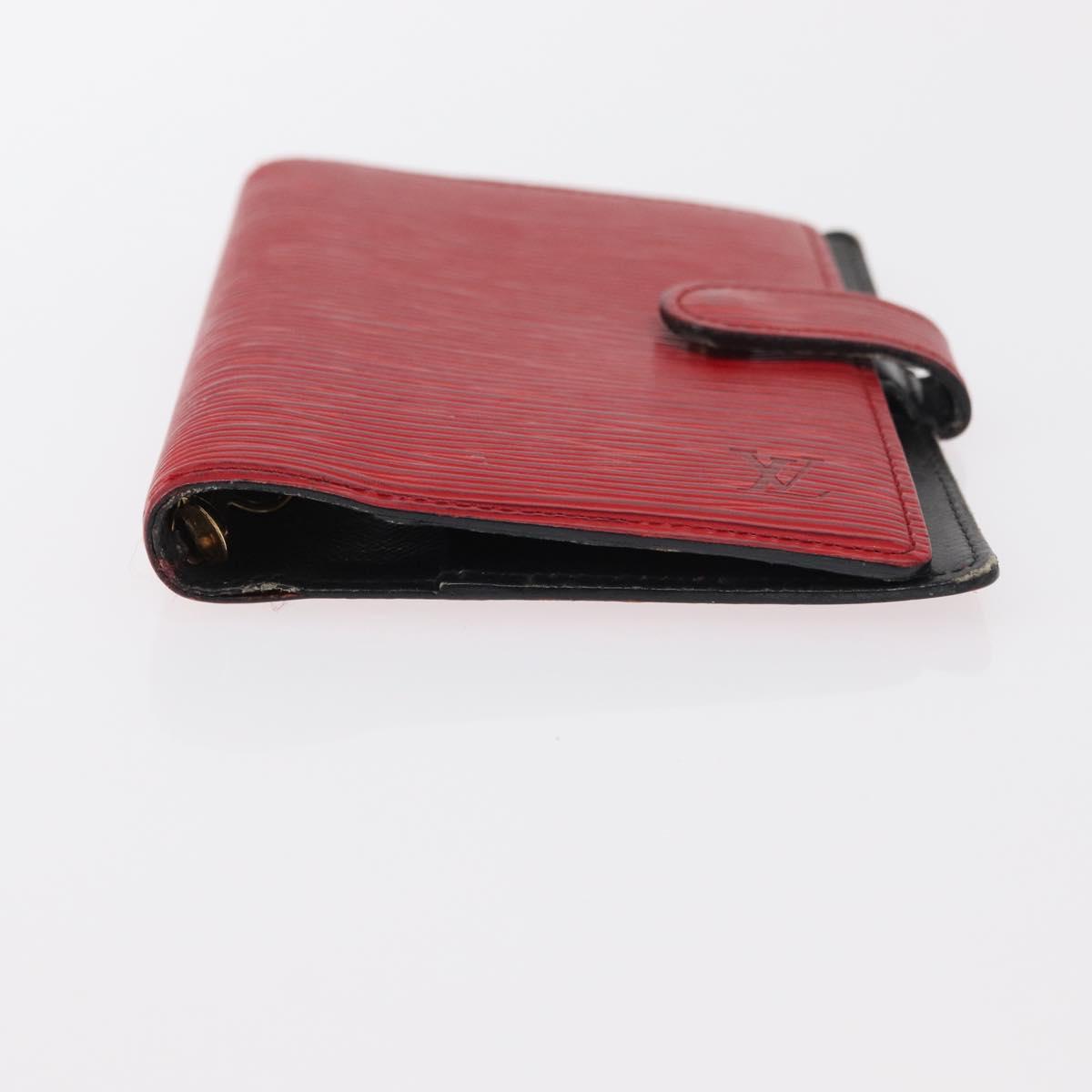 LOUIS VUITTON Epi Agenda PM Day Planner Cover Red R20057 LV Auth BA7725