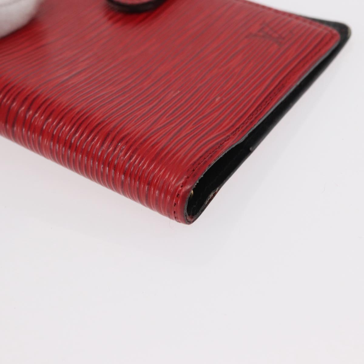 LOUIS VUITTON Epi Agenda PM Day Planner Cover Red R20057 LV Auth BA7725