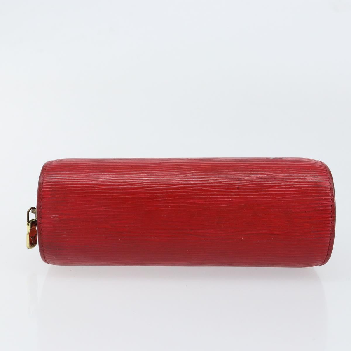 LOUIS VUITTON Epi Dauphine PM Pouch Castilian Red M48447 LV Auth BA7726