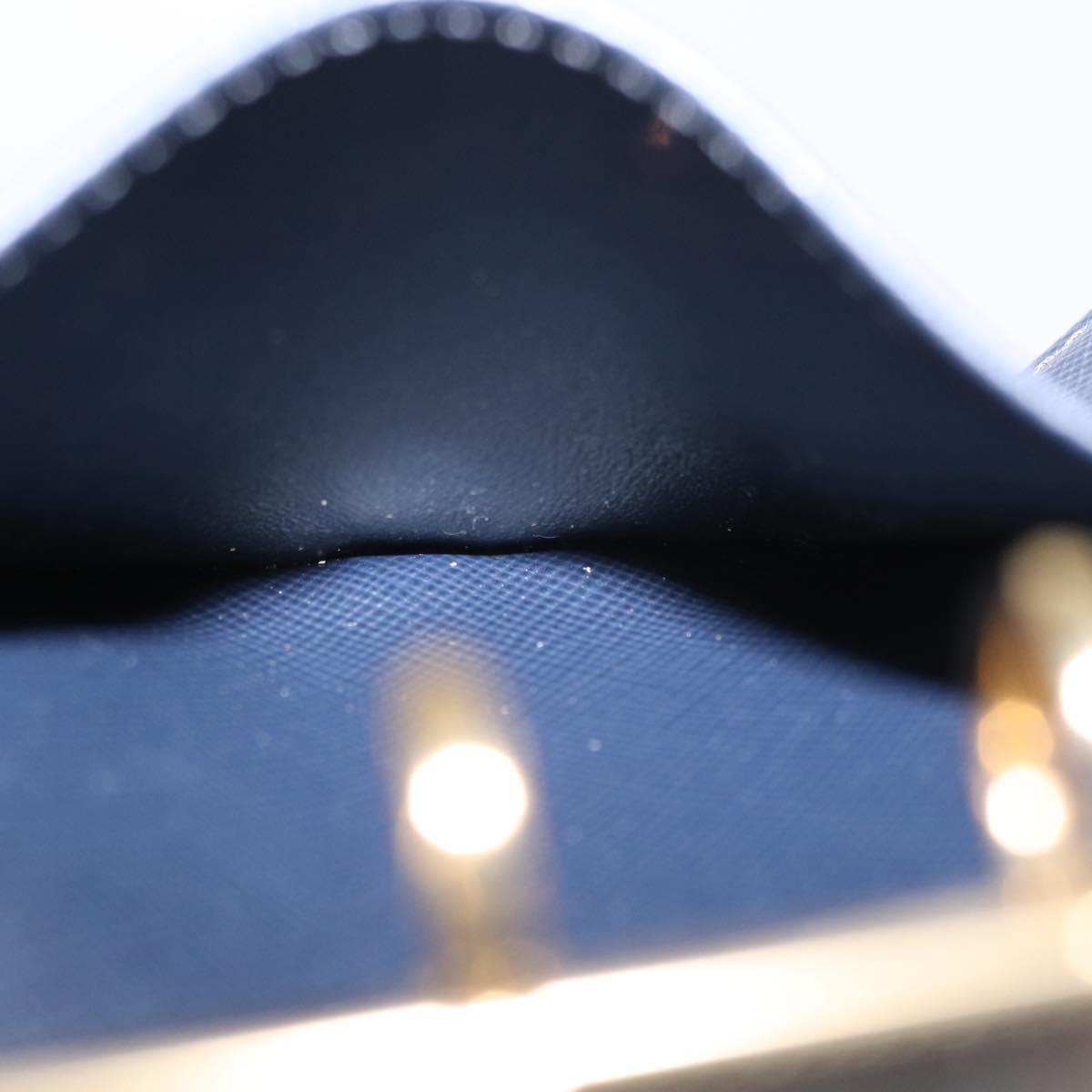 LOUIS VUITTON Monogram Mini Agenda PM Day Planner Cover Blue R20910 Auth BA7729