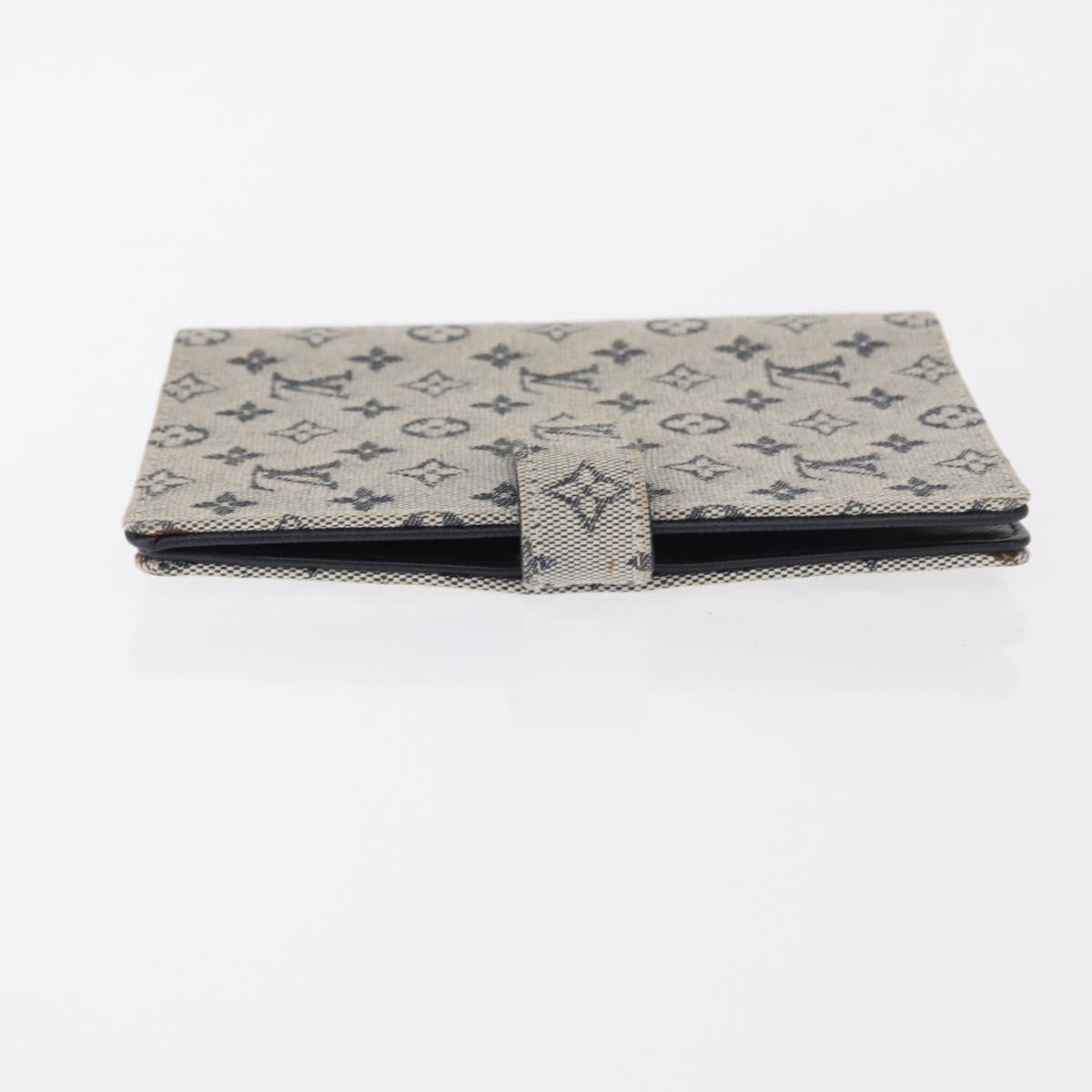 LOUIS VUITTON Monogram Mini Agenda PM Day Planner Cover Blue R20910 Auth BA7729