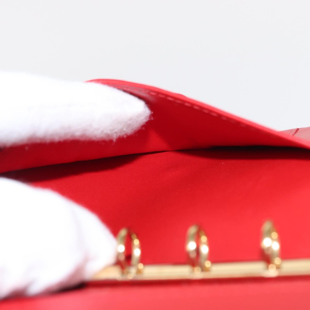 LOUIS VUITTON Monogram Vernis Agenda PM Day Planner Cover Red R21016 Auth BA7732