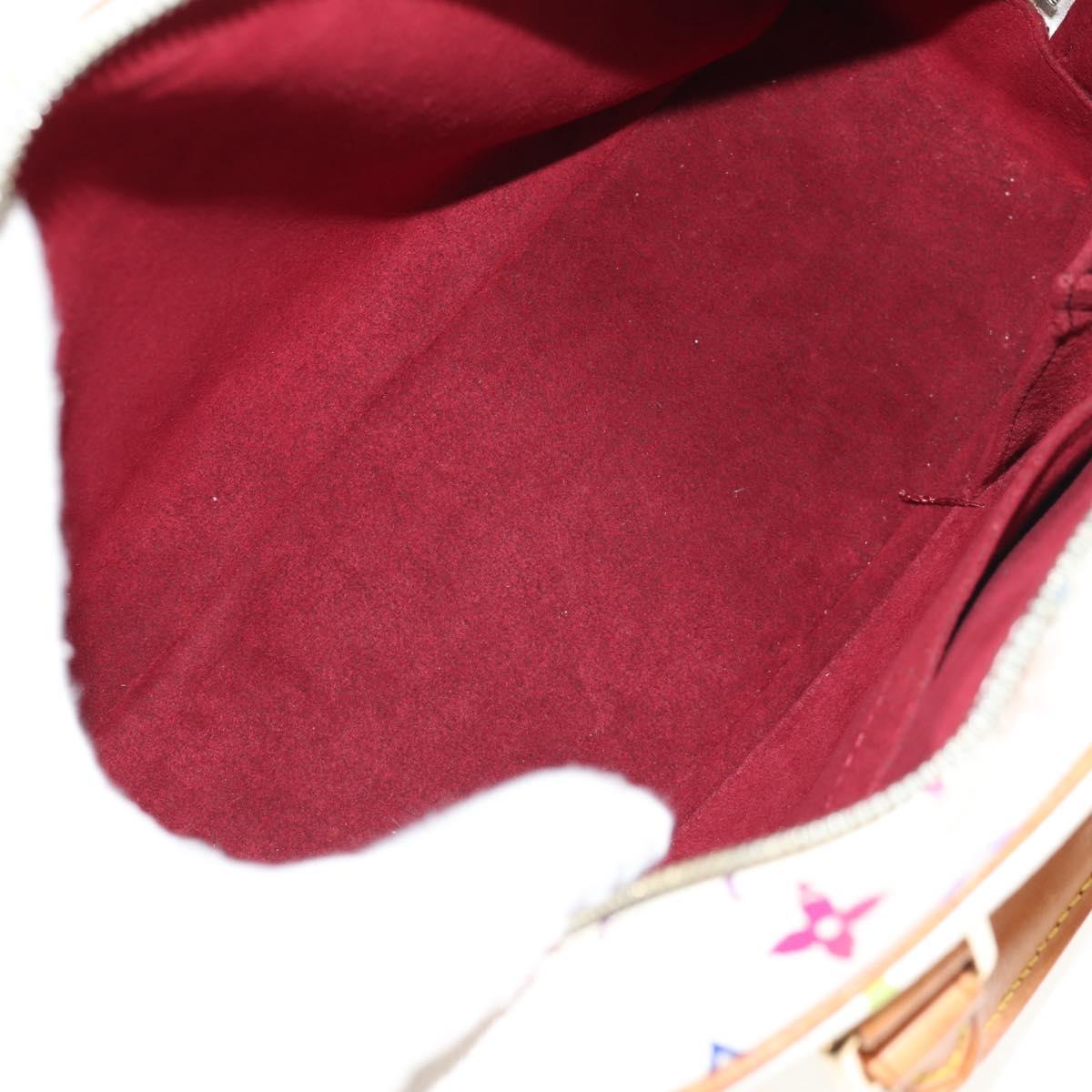 LOUIS VUITTON Monogram Multicolor Trouville Hand Bag White M92663 Auth BA7742V