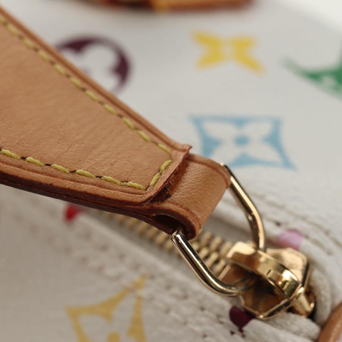 LOUIS VUITTON Monogram Multicolor Speedy 30 Hand Bag White M92643 Auth BA7743SV