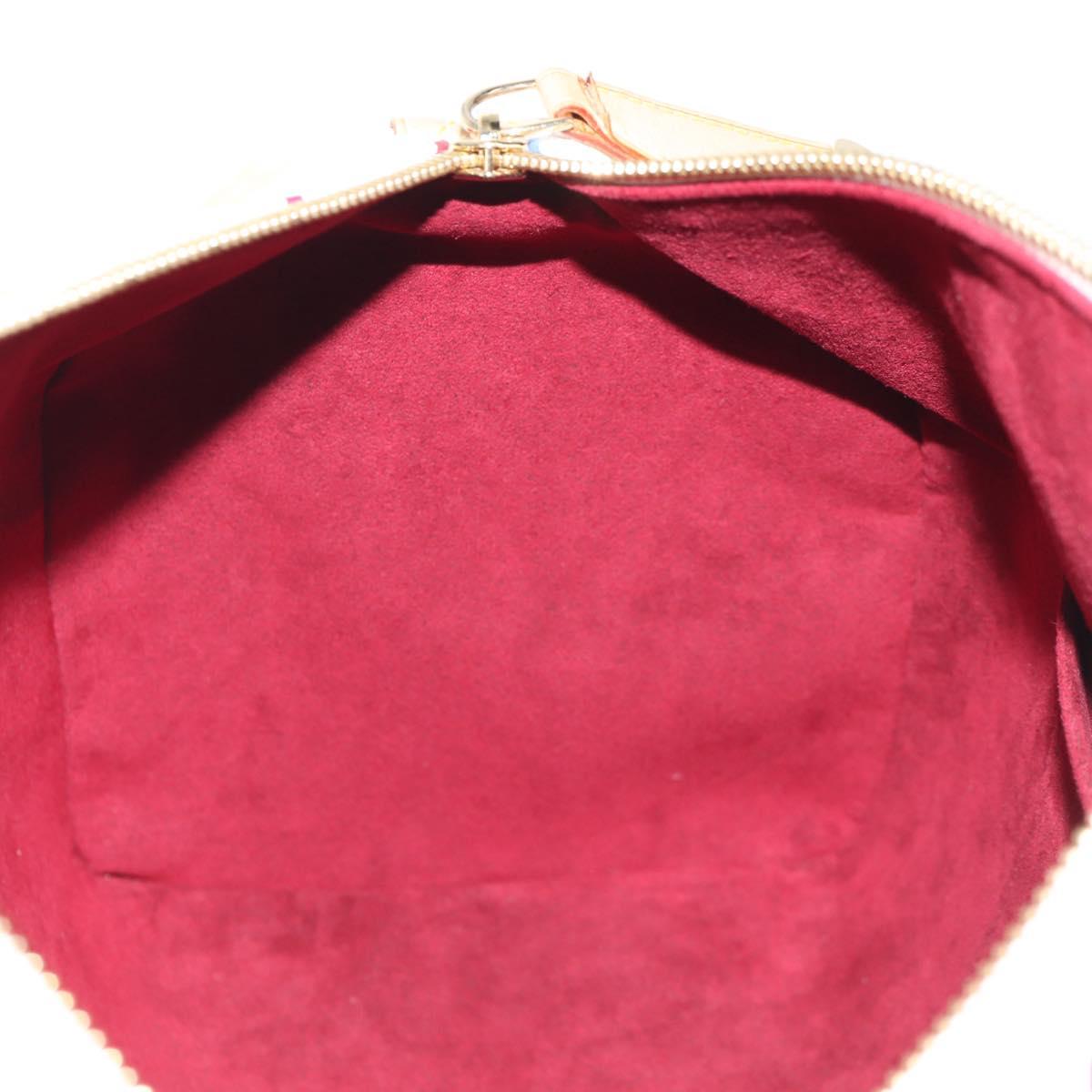 LOUIS VUITTON Monogram Multicolor Speedy 30 Hand Bag White M92643 Auth BA7743SV