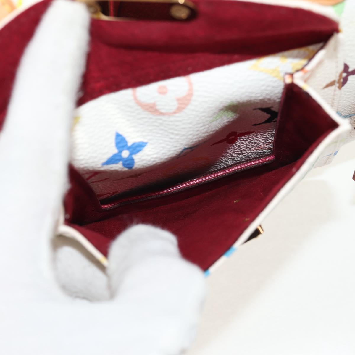 LOUIS VUITTON Monogram Multicolor Speedy 30 Hand Bag White M92643 Auth BA7743SV