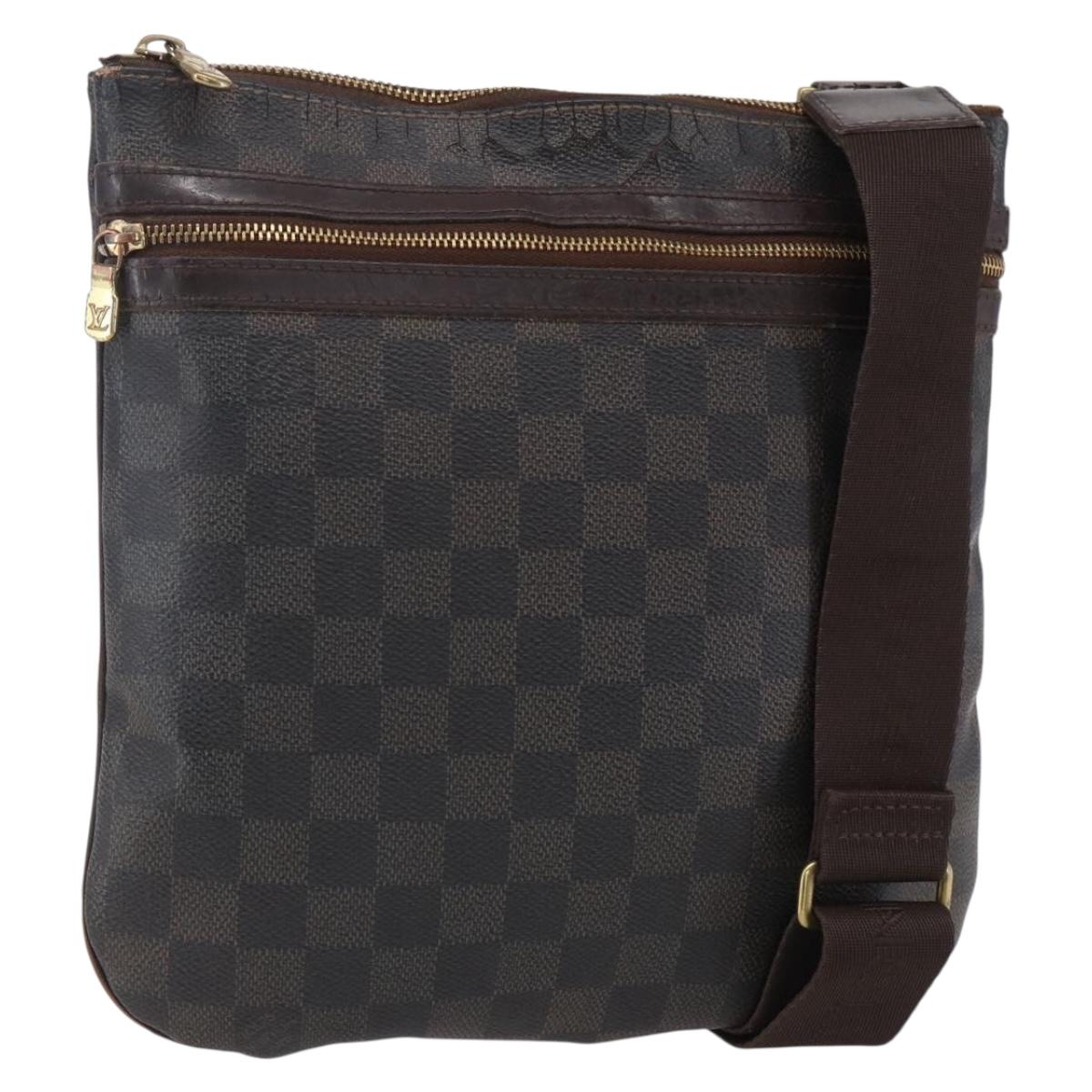 LOUIS VUITTON Damier Ebene Pochette Bosphore Shoulder Bag N51111 LV Auth BA7744
