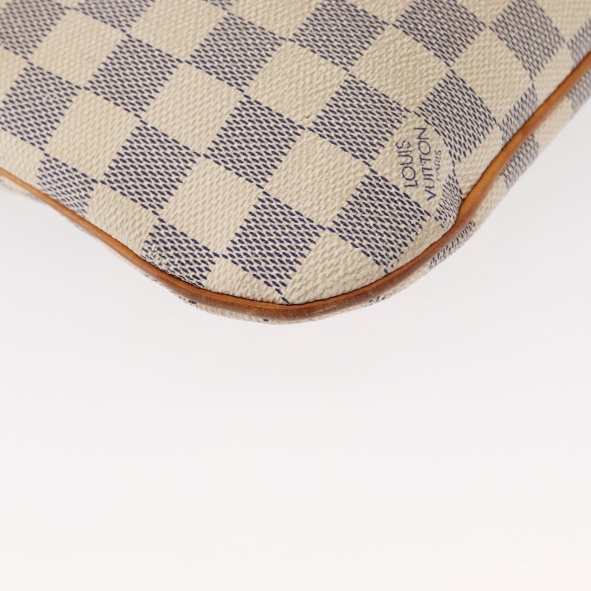 LOUIS VUITTON Damier Azur Pochette Bosphore Shoulder Bag N51112 LV Auth BA7745