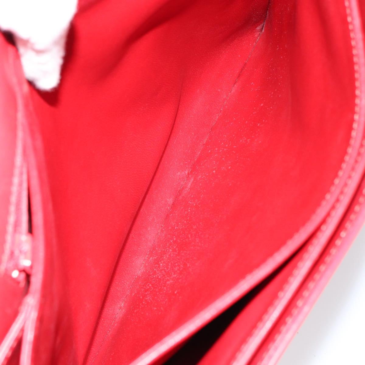 LOUIS VUITTON Opera line Delph Shoulder Bag Red M63937 LV Auth BA7746