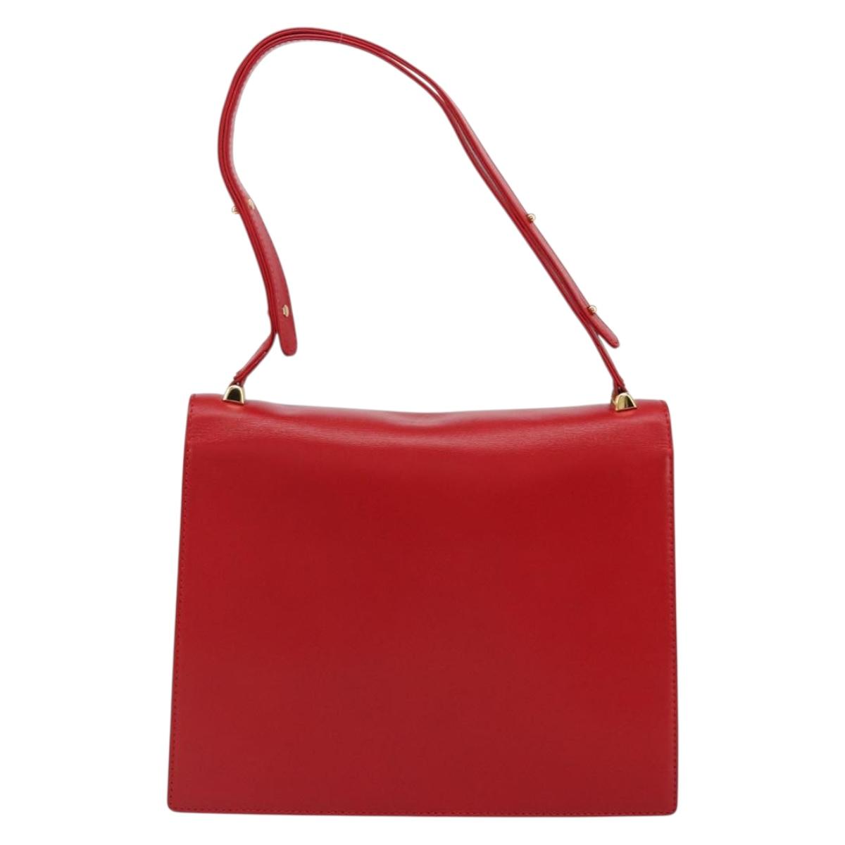 LOUIS VUITTON Opera line Delph Shoulder Bag Red M63937 LV Auth BA7746