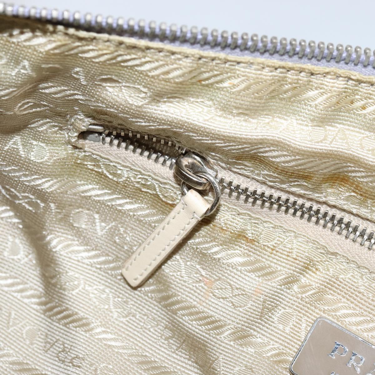 PRADA Shoulder Bag Nylon Purple Silver Auth BA7767