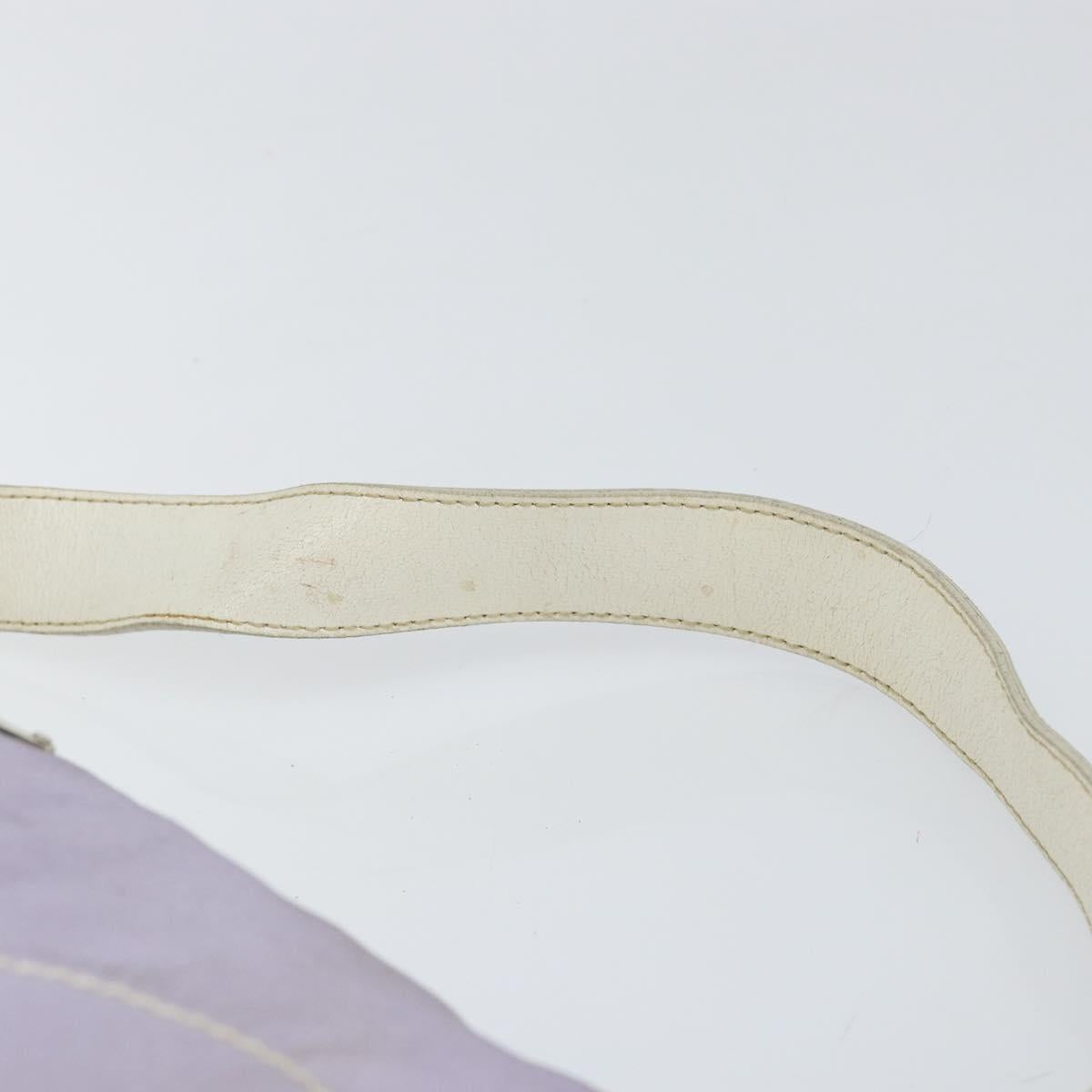 PRADA Shoulder Bag Nylon Purple Silver Auth BA7767