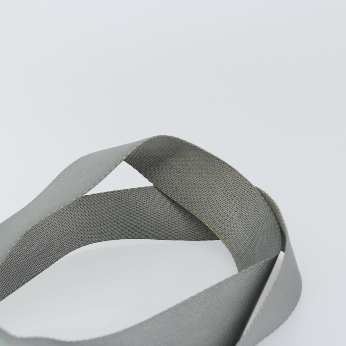 PRADA Tote Bag Nylon Light Blue Silver Auth BA7768