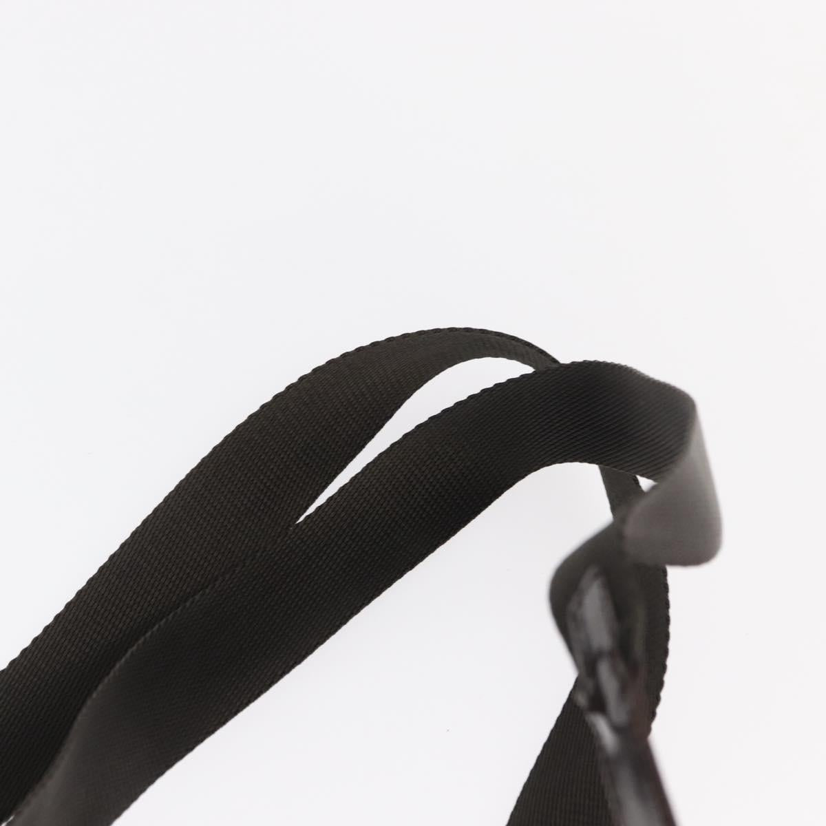 PRADA Backpack Nylon Khaki Silver Auth BA7769