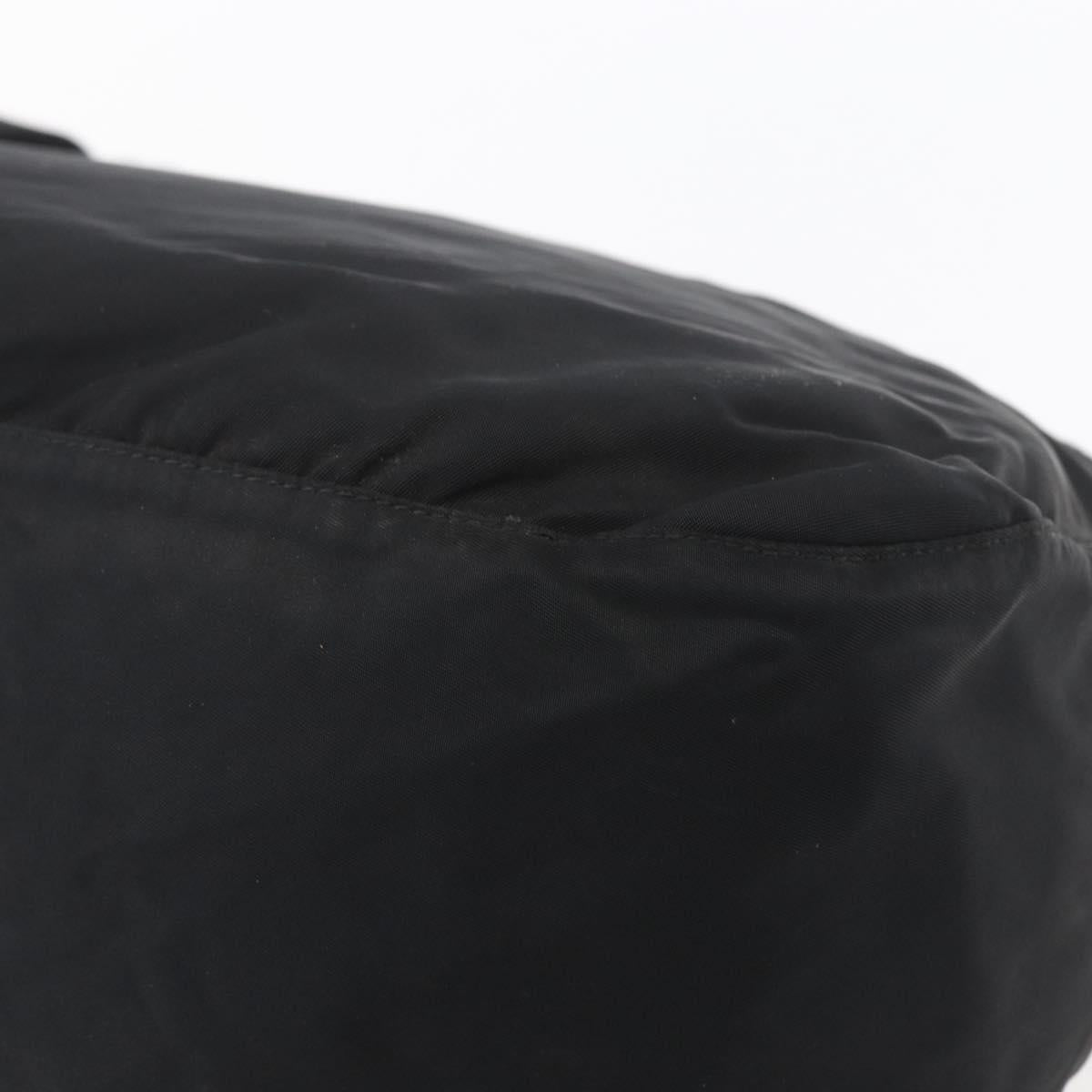 PRADA Shoulder Bag Nylon Black Silver Auth BA7772