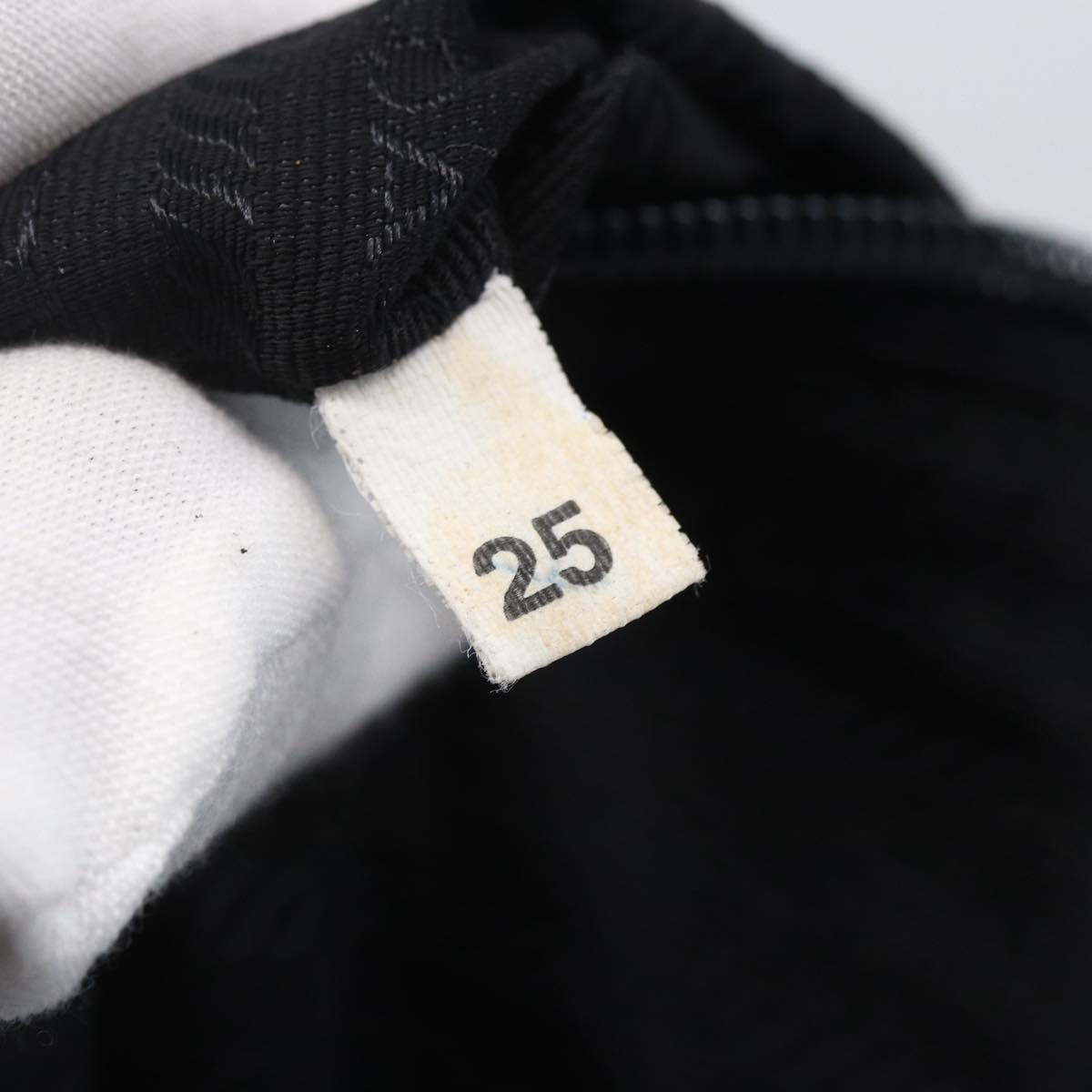 PRADA Shoulder Bag Nylon Black Silver Auth BA7772