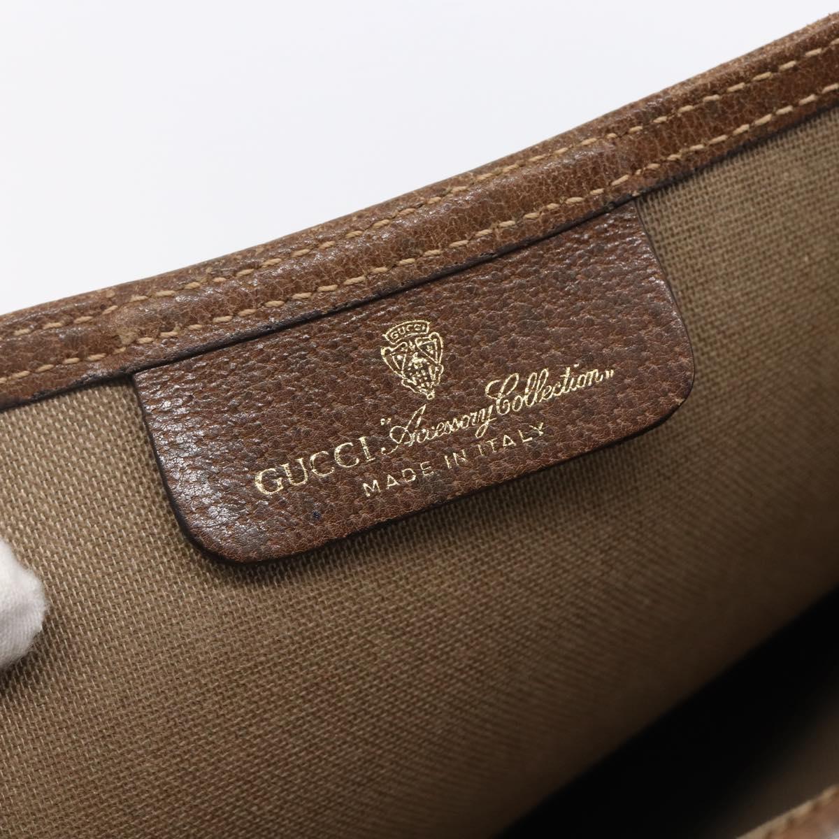 GUCCI GG Supreme Web Sherry Line Tote Bag PVC Beige Red 378 02 003 Auth BA7777