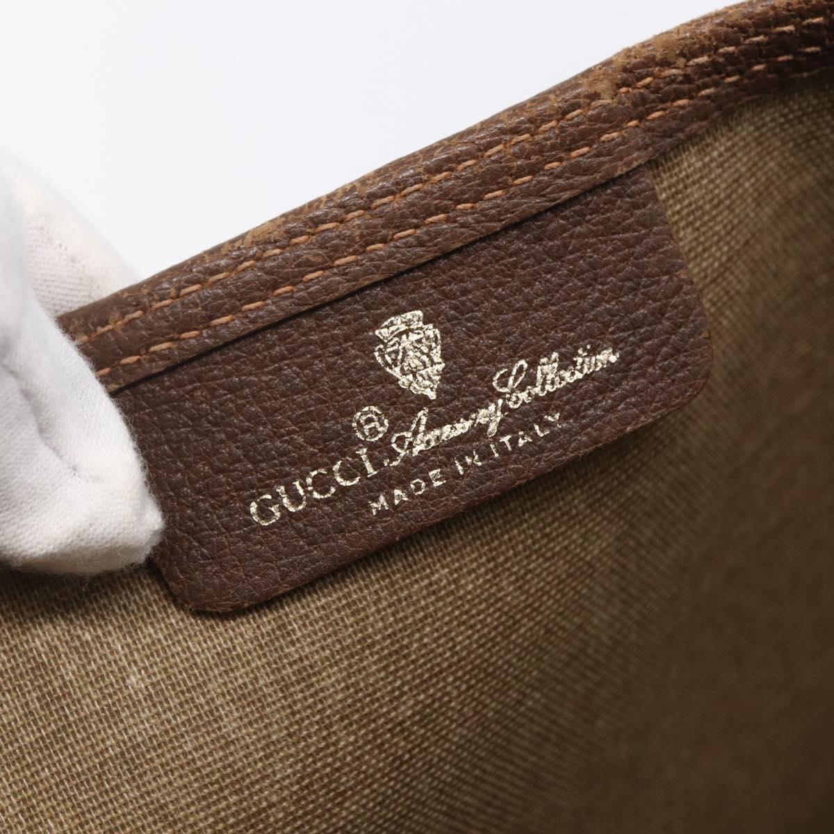 GUCCI GG Supreme Web Sherry Line Tote Bag PVC Beige Red 378 02 003 Auth BA7779